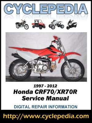 cover image of Honda XR70R-CRF70F 1997-2012 Service Manual